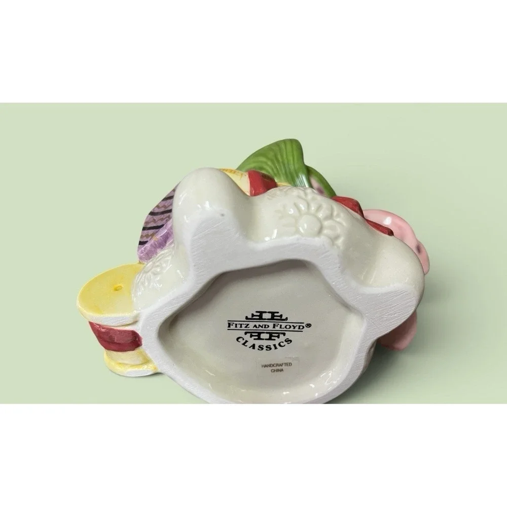 Fitz & Floyd Frosty Folks Snowman Creamer Syrup Winter Holiday Christmas Decor